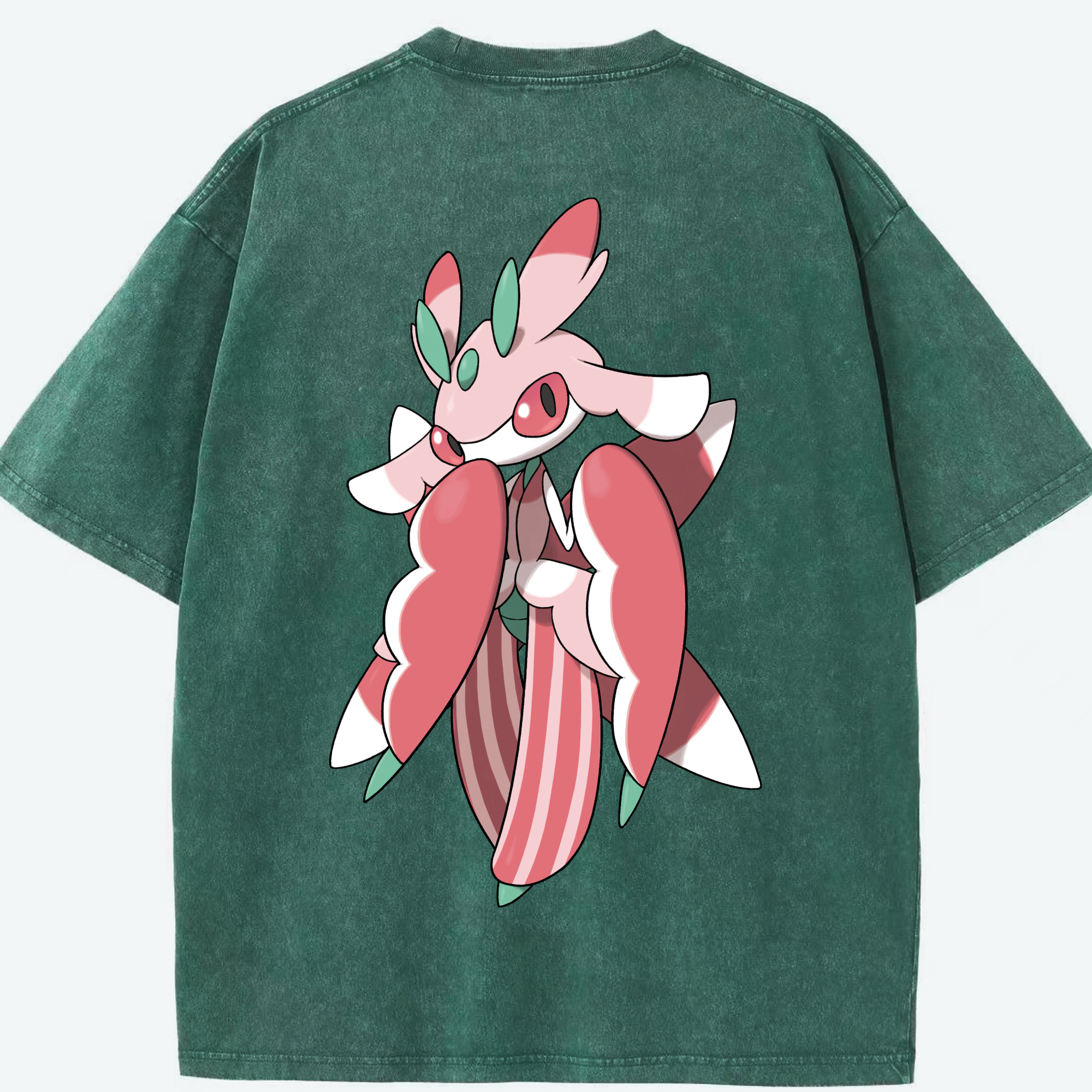 （画像用） ポケットモンスター Pokémon 綿100% ヴィンテージ風 半袖Tシャツ（背面プリント）
